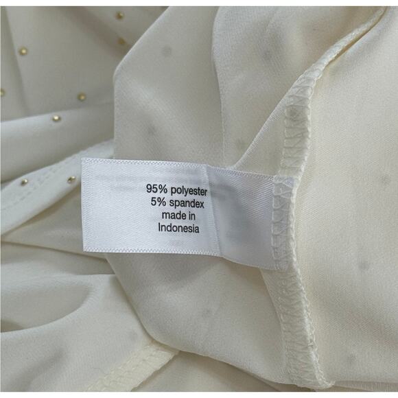 Lane Bryant Cream Gold Swing Dew Drop Long Sleeve Crew Neck Matte Top Size 26/28 - Picture 9 of 10